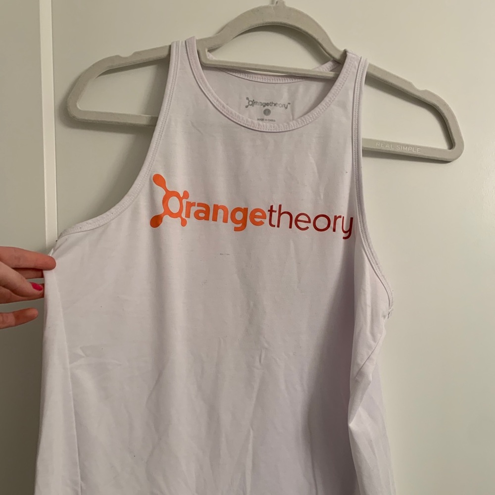 White Orangetheory fitness tank top!